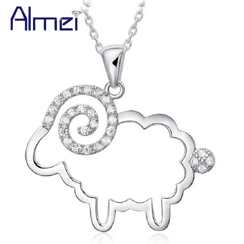 Ожерелье с подвеской из Овцы Almei JS501 детское модное ожерелье кулоном кубического