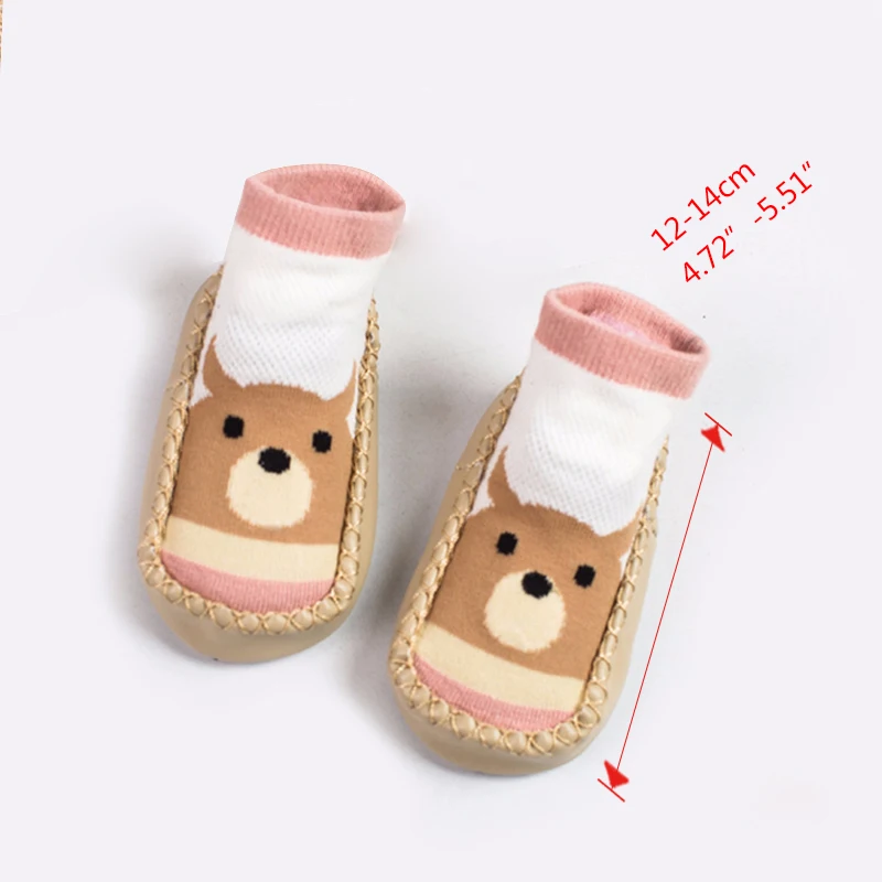 Носки с рисунком для малышей нескользящие носки-тапочки маленьких мальчиков и