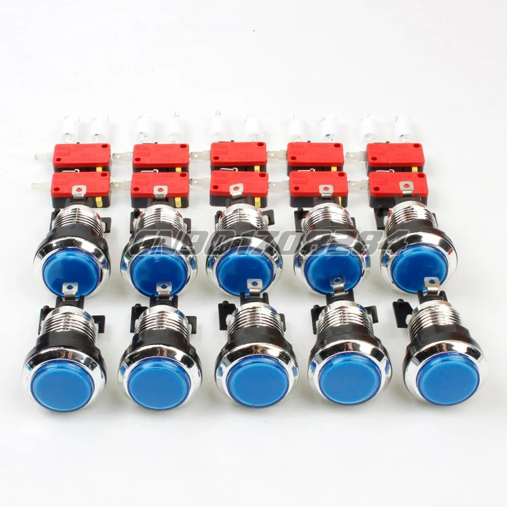 Хромиросветодиодный светодиодная подсветка 10x30 мм кнопки с микропереключателем