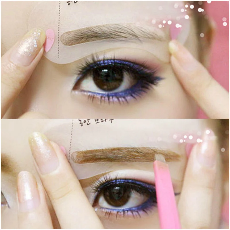 3 шт. многоразовые для бровей трафареты груминга шаблон рисования карточные