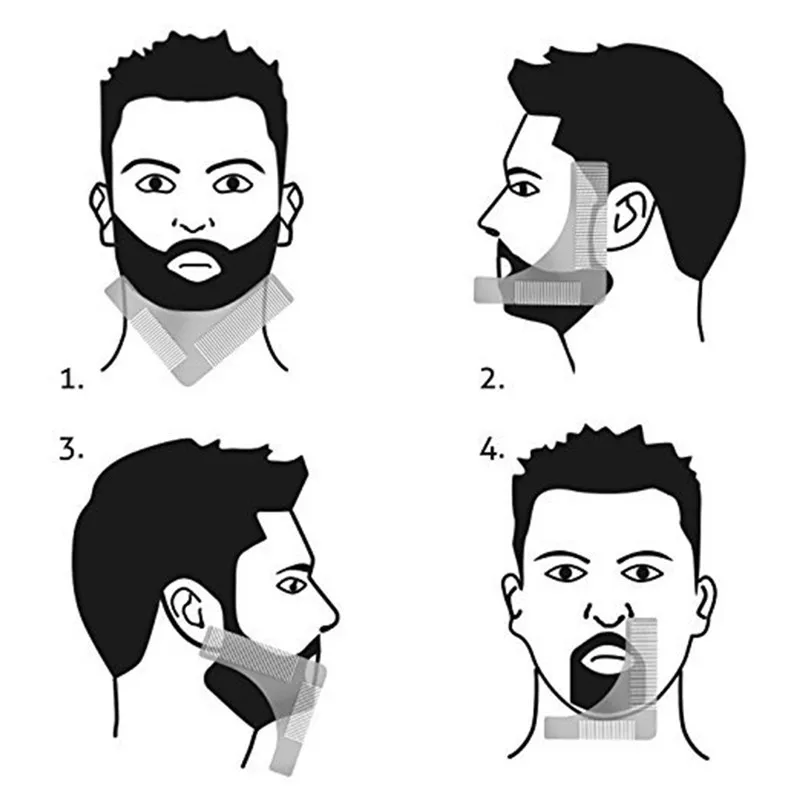 Инструмент для формирования бороды из нержавеющей стали шаблон укладки щетка