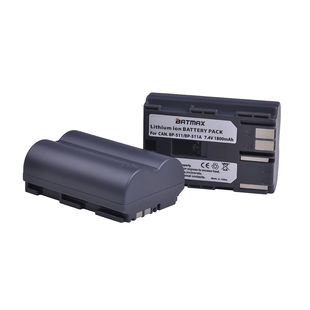 1X BP-511 BP511 BP511A аккумулятор + двойное зарядное устройство USB для цифровой камеры Canon