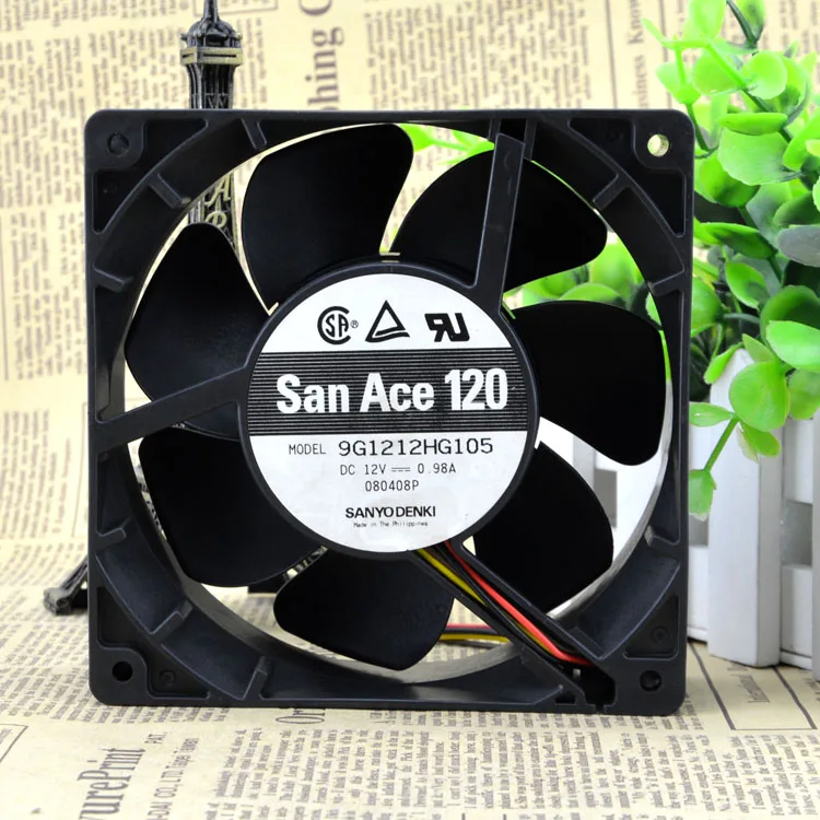 4 проводной вентилятор охлаждения для SANYO San Ace 120 12 см 9G1212HG105 В 0.98A|fan cooling 12v|cooling fan