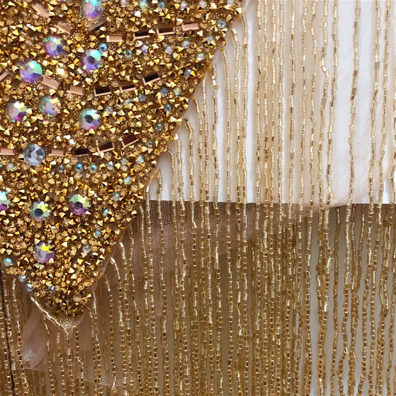 Новинка свадебная ручная работа двухсторонняя вышивка бисером воротник