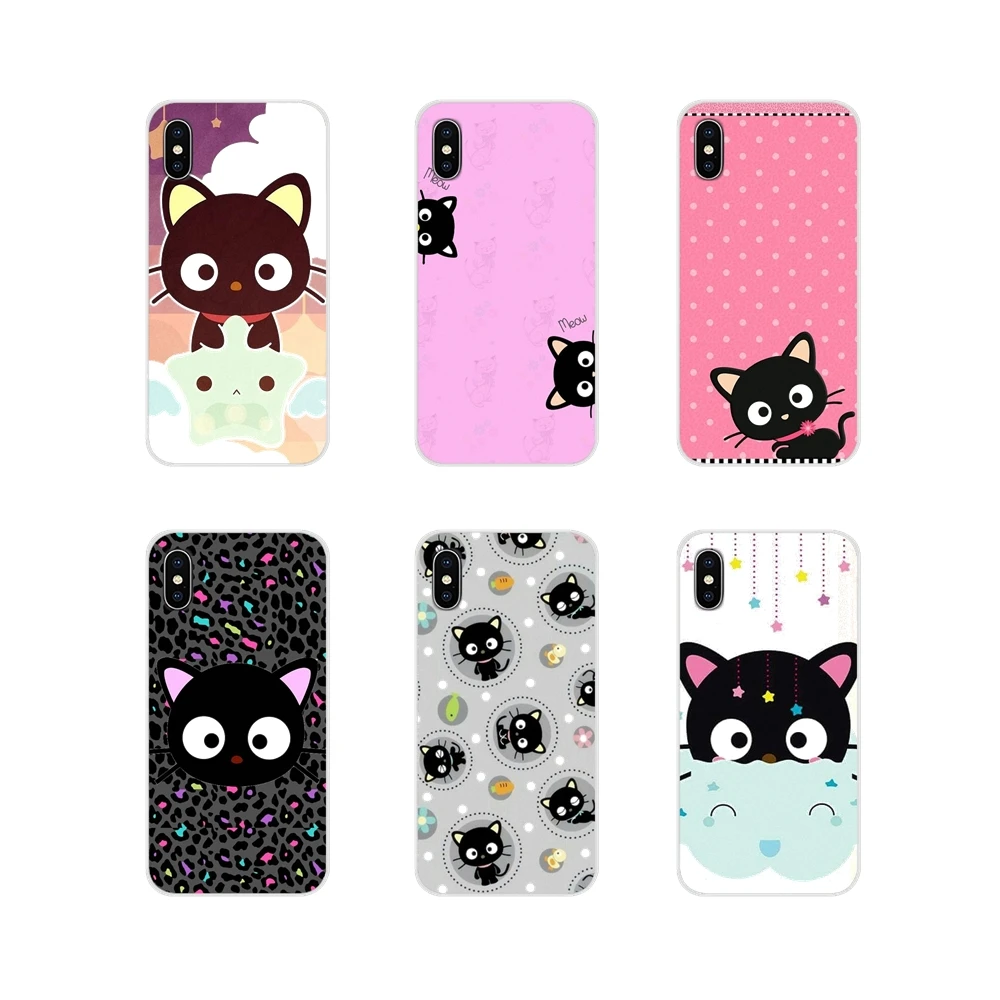 Прозрачный мягкий чехол для Xiaomi Mi6 A1 5X 6X Redmi Note 5 5A 4X 4A 4 3 Plus Pro pocophone F1 sweet kawaii black