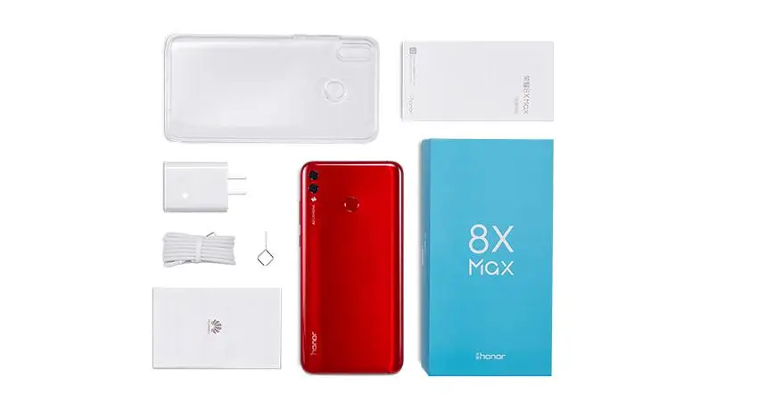 Honor 8X Max 7,12 дюймовый мобильный телефон Android 8,1 Snapdragon660 6+ 64 Гб 16 МП Восьмиядерный отпечаток пальца ID 4900 mAhSmartphone