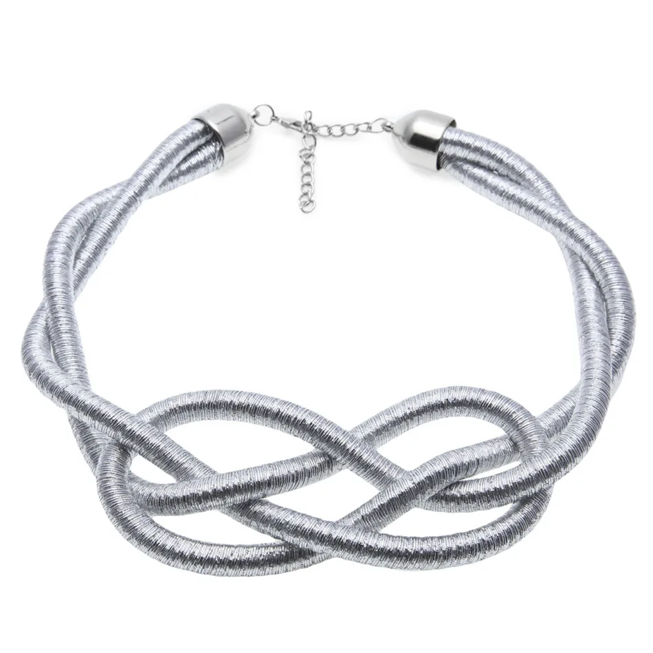 UWIN женские модные ювелирные изделия в богемном стиле Золотое серебро плетение