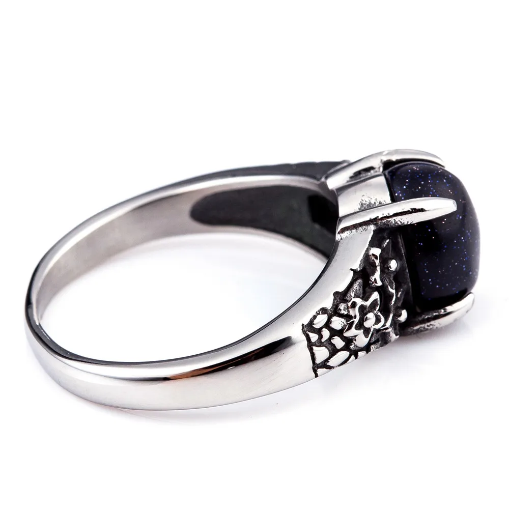 fashion vintage man jewelry purple gem stone men ring for droshipping high quality 316L stainless steel women | Украшения и