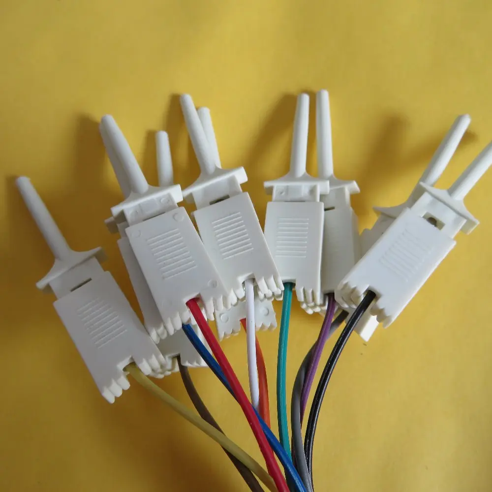10 шт./лот 20 см тестовый зонд Джампер провод кабель с крюком pulg зажим SMD IC