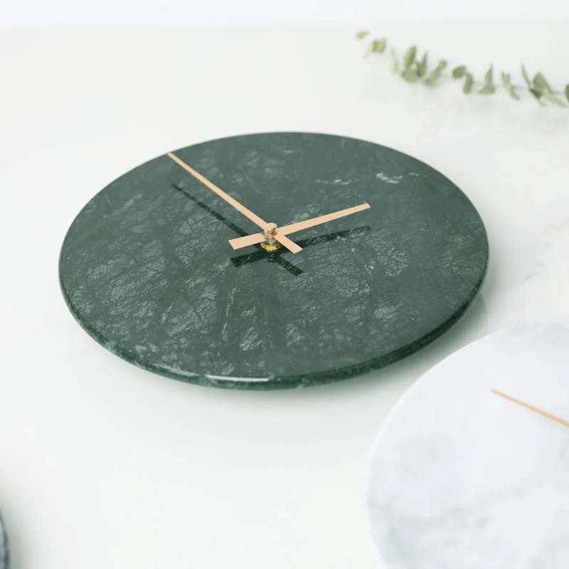 Nordic Marble Wall Clock Modern Minimalist Bedroom Art Clocks Personality Creative Living Room Fashion Watch | Дом и сад