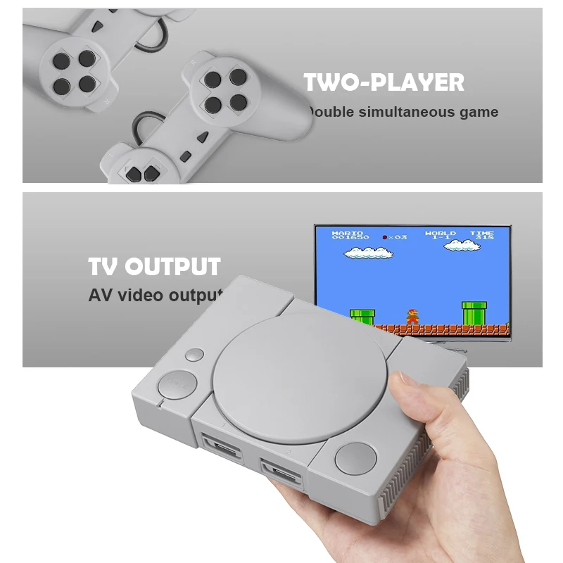 Игровая консоль Data Frog Retro Mini 620 видеоприставка для двух игроков 8 бит NES проводная