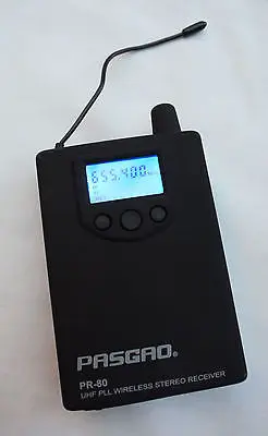 Pasgao PR80 стерео Беспроводная система мониторинга в ухо 655-679 МГц Новинка