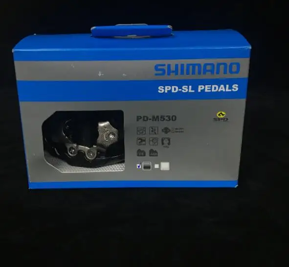 Shimano педали MTB PD-M530 Черный Горный велосипед XC Clipless велосипед SPD велосипедные педали Inc бутсы PD M530 для езды на велосипеде