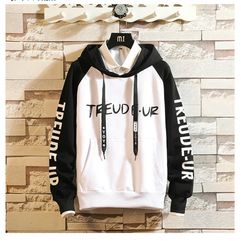 Мужской спортивный костюм в стиле хип-хоп весенне-осенний брендовый комплект из 2