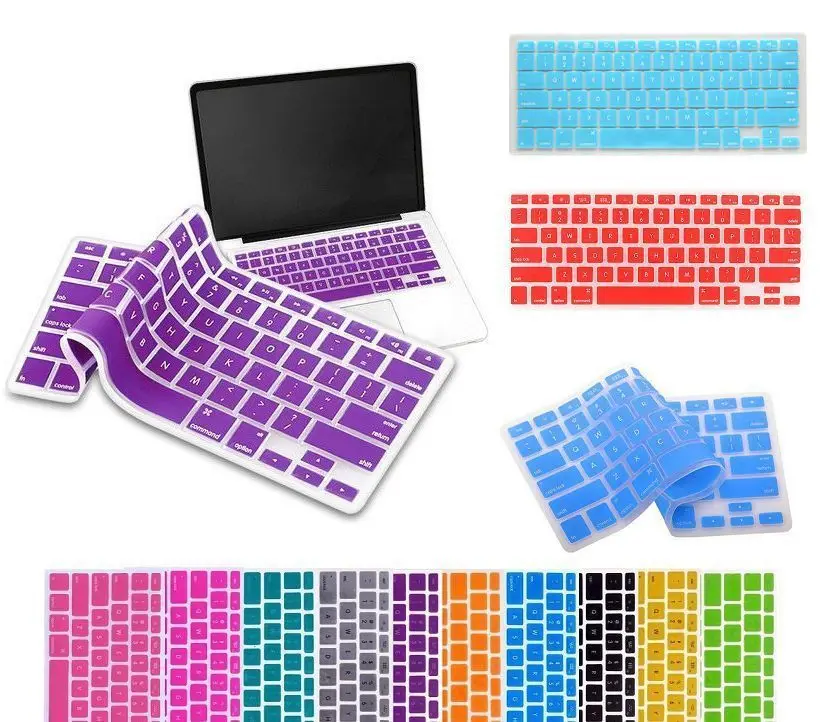 Защитный чехол для клавиатуры силиконовая пленка Macbook Air 13 3 цветной защитный Apple