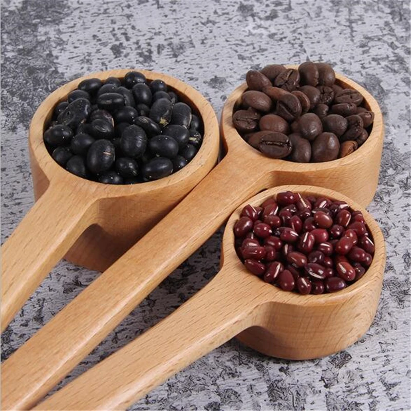 

Wooden Mesuring Spoon Long Handle Coffee Spoon Kitchen Soup Spoon Ladle Scoop For Home Restaurant Mesuring Gadgets