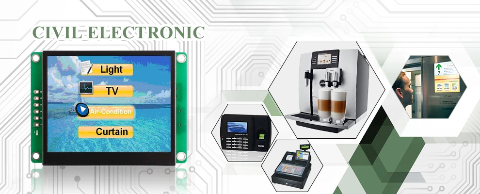 

3.5 inch tft lcd module with touch screen RS485 UART TFT port