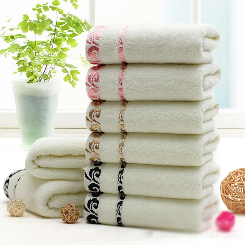 34x75 см Чистый хлопок полотенца для лица и рук абсорбирующее банное полотенце