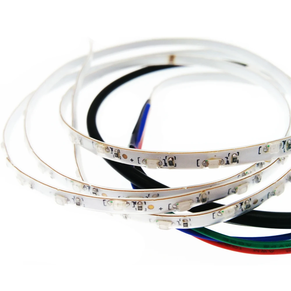 5 В USB Светодиодная лента SMD1206 1 м ходовая вода эффект гибкие светодиодные полосы