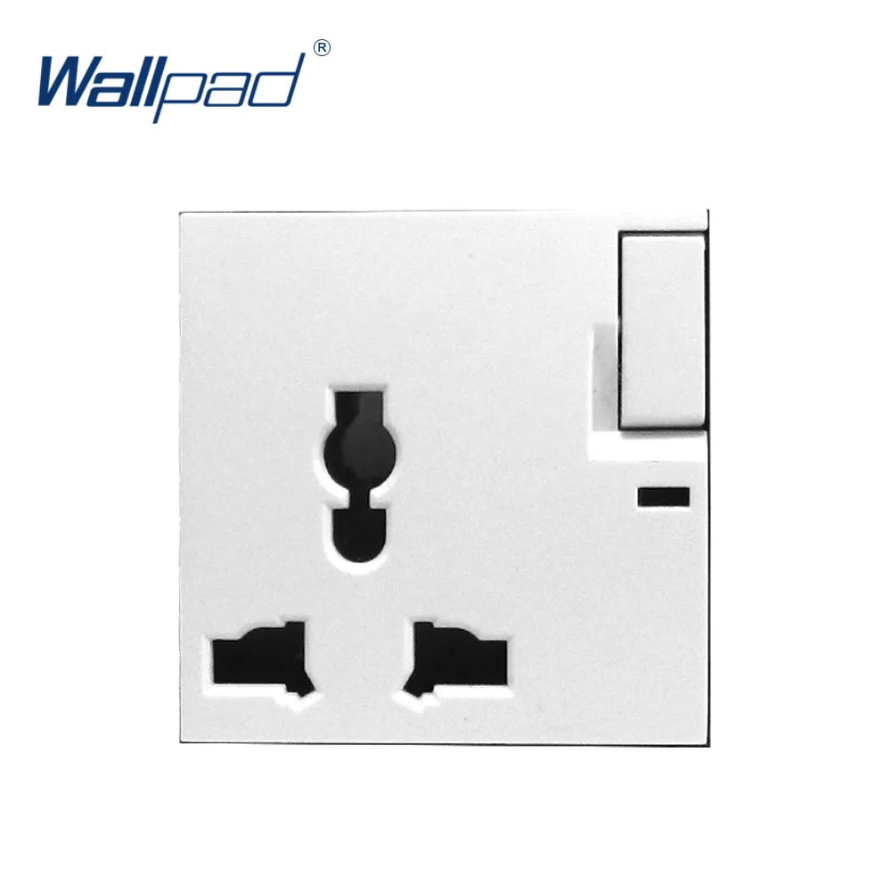 Роскошная многофункциональная розетка Wallpad с 3 контактами и переключателем