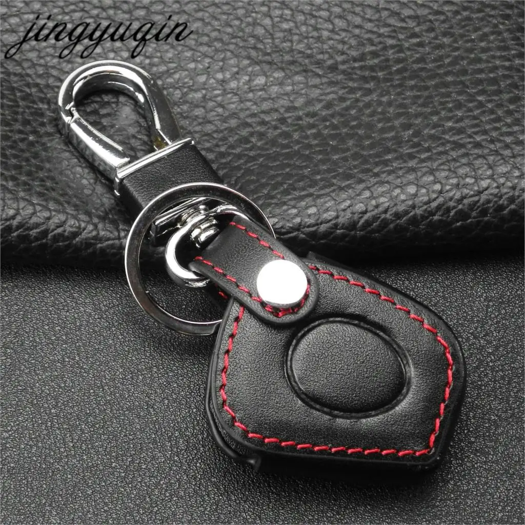 Jingyuqin 1 кожаный чехол для ключа с кнопкой подходит Renault Megane Clio Scenic BN ИК пульт