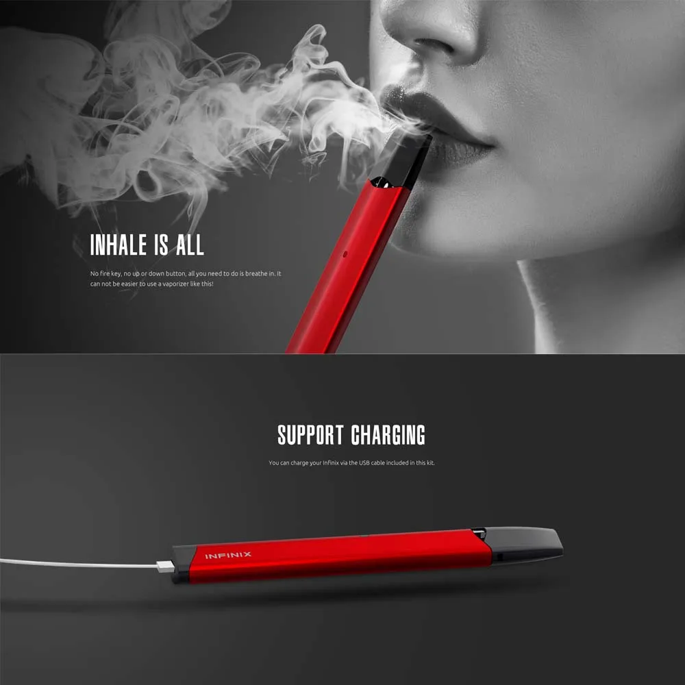 Оригинальный набор SMOK INFINIX vape pod встроенный аккумулятор 250 мАч емкость 2 мл вейп