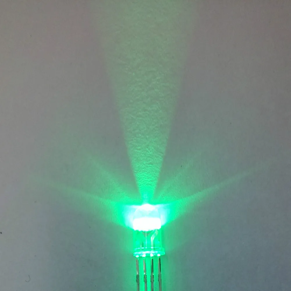 Бесплатная доставка 50 шт./лот 5 мм RGB LED общий анод 4Pin трехцветные излучающие диоды