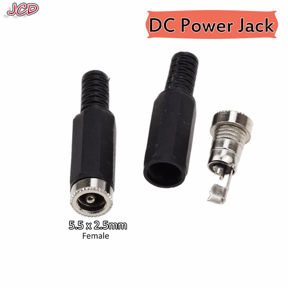 JCD 10 шт. новый разъем питания постоянного тока 5 мм x 2 5*2 5/5 5x2 гнездовой