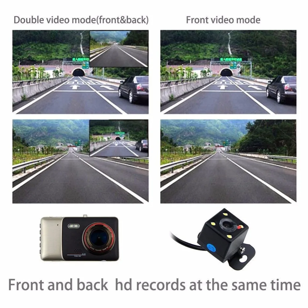 Видеорегистраторы для автомобилей Видео Регистраторы Новатэк 96658 двойной Камера