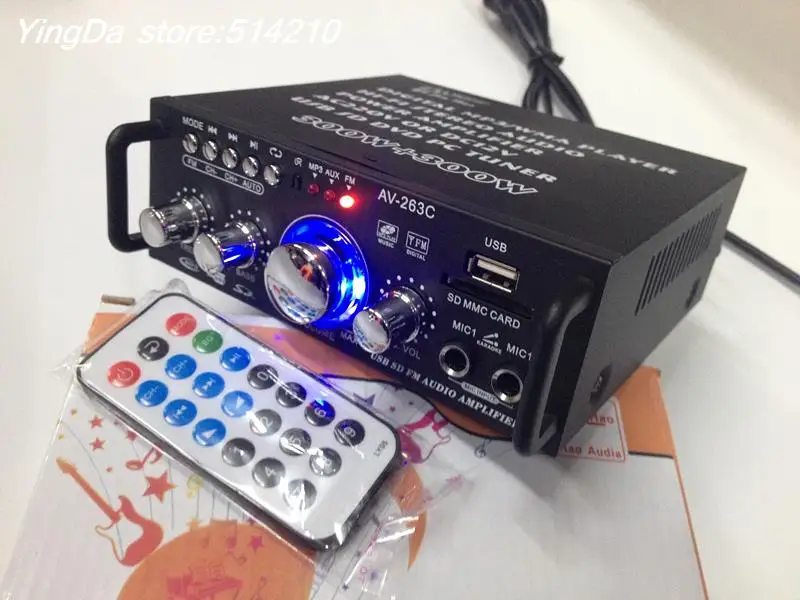 12 В 220 двойной HIFI усилитель KTV USB FM MP3 телефонный can choos bluetooth | Электроника