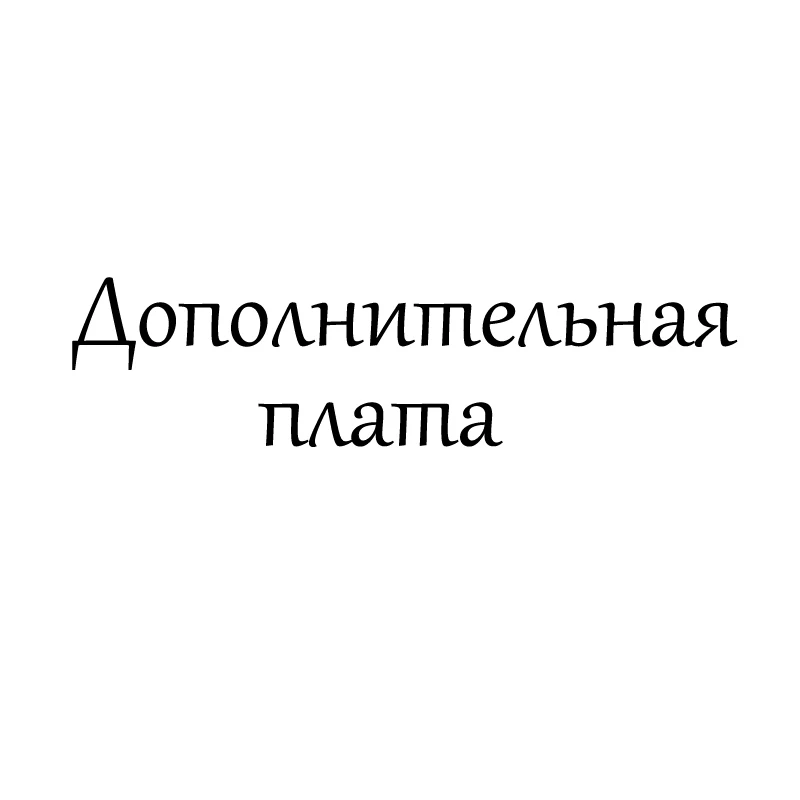Дополнительная плата. Перед заказом пожалуйста свяжитесь с продавцом иначе этот