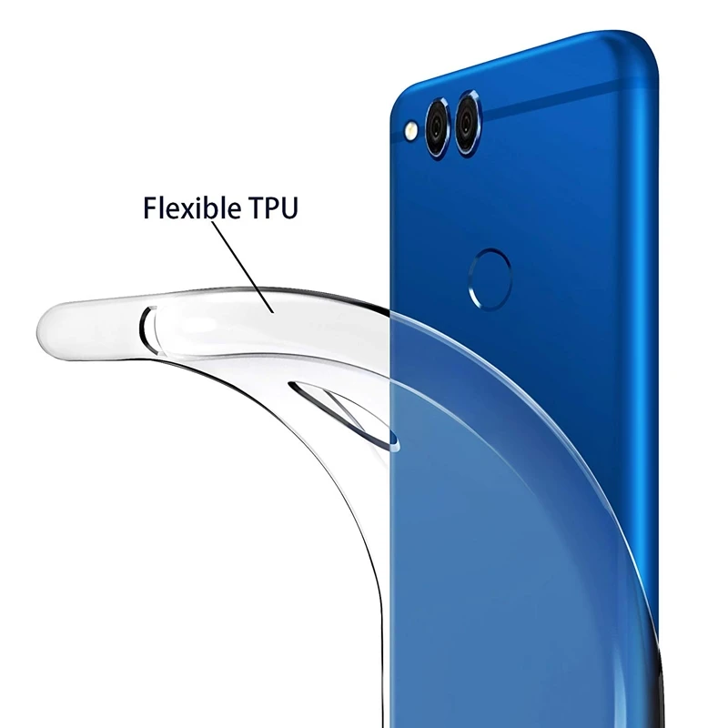 Soft Silicone Clear TPU Phone Case For Huawei Honor 7C P smart Enjoy 7 7s 7A Y3 Y7 Y6 Pro 2017 Y5 Y9 Prime 2018 Cases Cover |