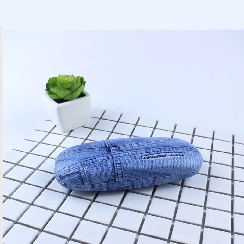blue Модный Чехол для очков, жесткий металлический футляр для очков для женщин, Чехол для очков в металлической оправе для очков - Цвет: blue