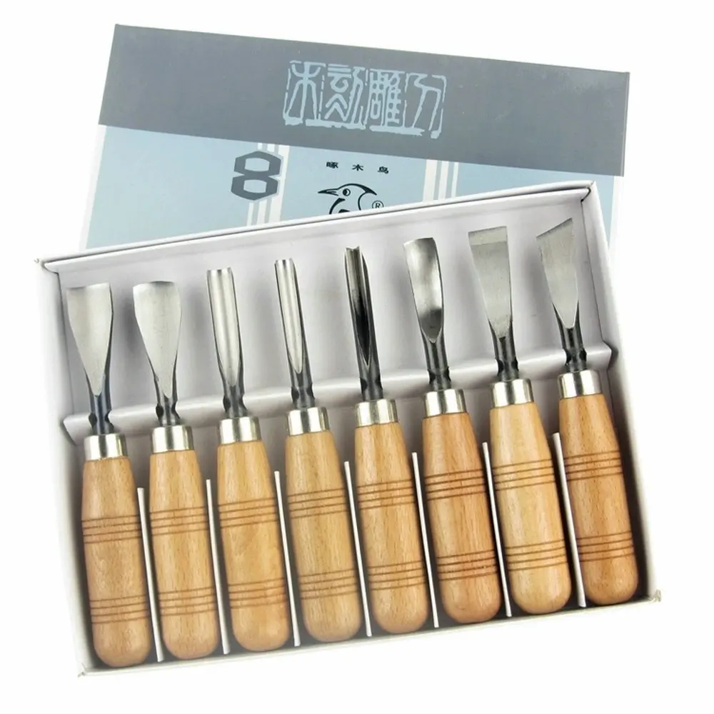 8 шт резьба по дереву ручная инструменты чип деталь ножи Набор инструментов для