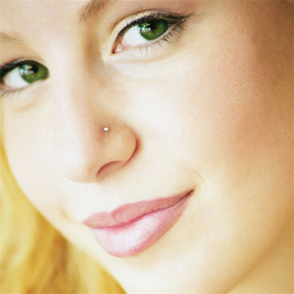 60 шт./лот стальной сегмент кольцо для уха пирсинг носа губ бровей Пирсинг из