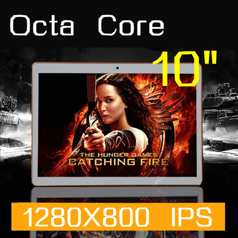 Планшеты ПК 10 polegada Octa ядер 1280x800 32 ГБ DDR3 4 Оперативная память 5.0mp Камера 3G WCDMA + gsm sim
