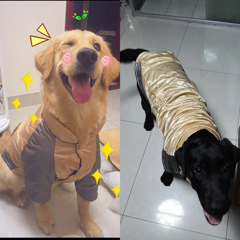 Hoopet Одежда для собак стеганая куртка зимняя теплая больших костюм одежда