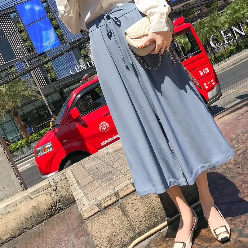 

Fashion new dress wide lege Casual summer straight Pants Women Loose Trousers female