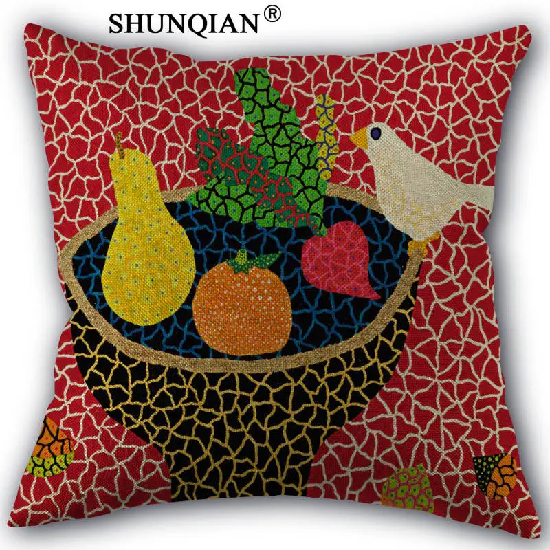 Pillowcase Пользовательские японский стиль Яей кусама художественным принтом белье хлопок Подушки Детские случаях Подушки Детские Чехол дома декоративные размер 45 x45cm одна сторона - Цвет: Pillowcase