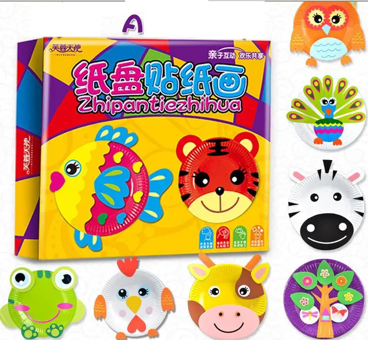 10 шт. Детские Мультяшные бумажные тарелки для творчества|toy teaser|toy microscopegift shop toys |