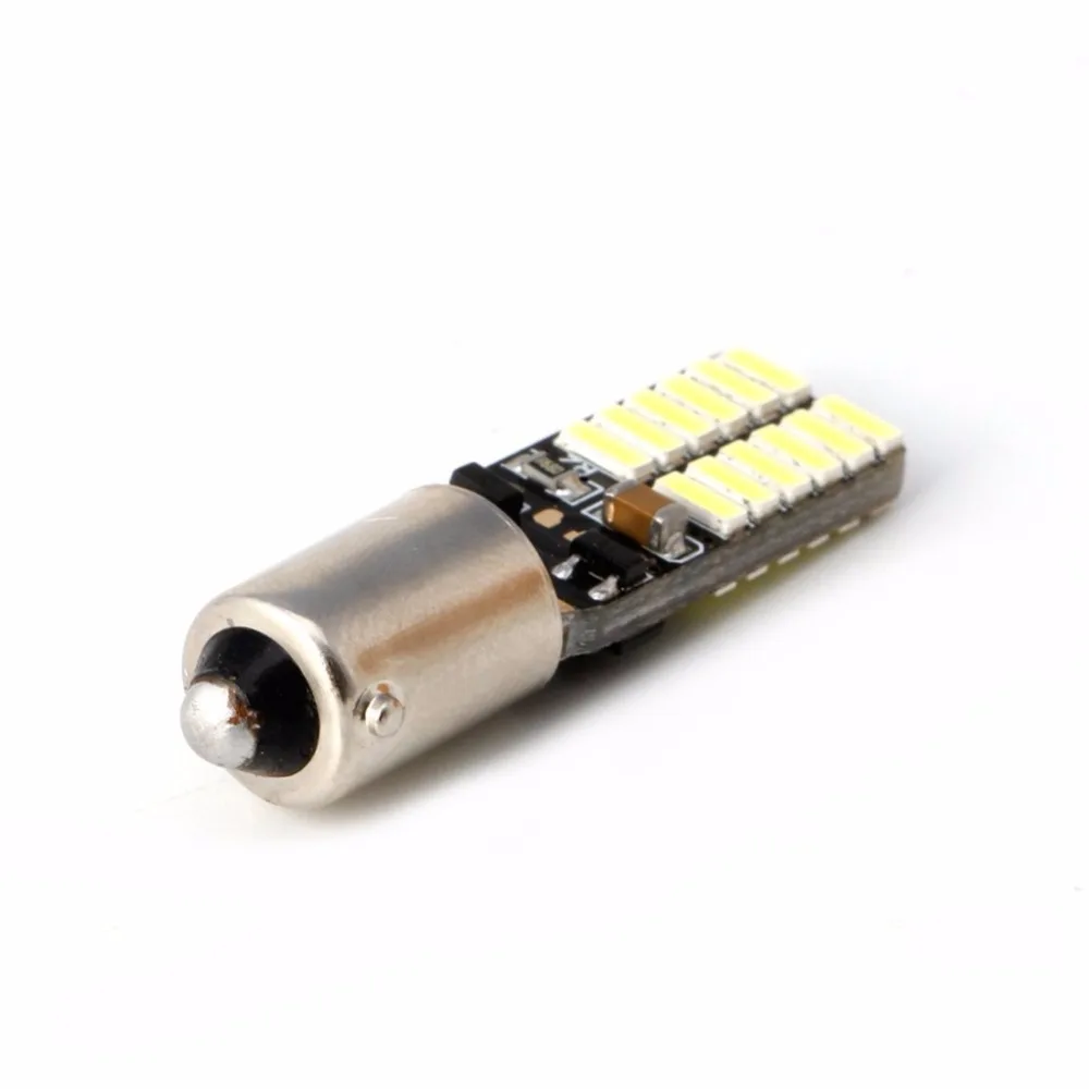 4 ампулы BA9S T4W 24 светодиода 4014 SMD blanc effet 6000k анти-ошибка ODB 12V | Автомобили и мотоциклы