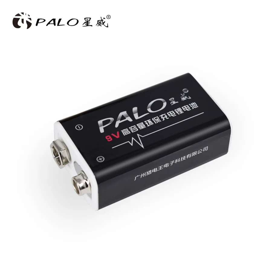 PALO 4 шт. литий ионный аккумулятор 600 мАч 9 В для GM300 ИК инфракрасный термометр
