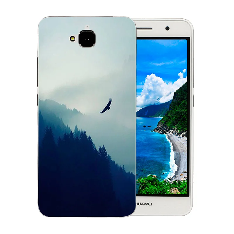 5 0 &quotдля huawei Y6 Pro силиконовый чехол для телефона пейзаж картины Honor 4C