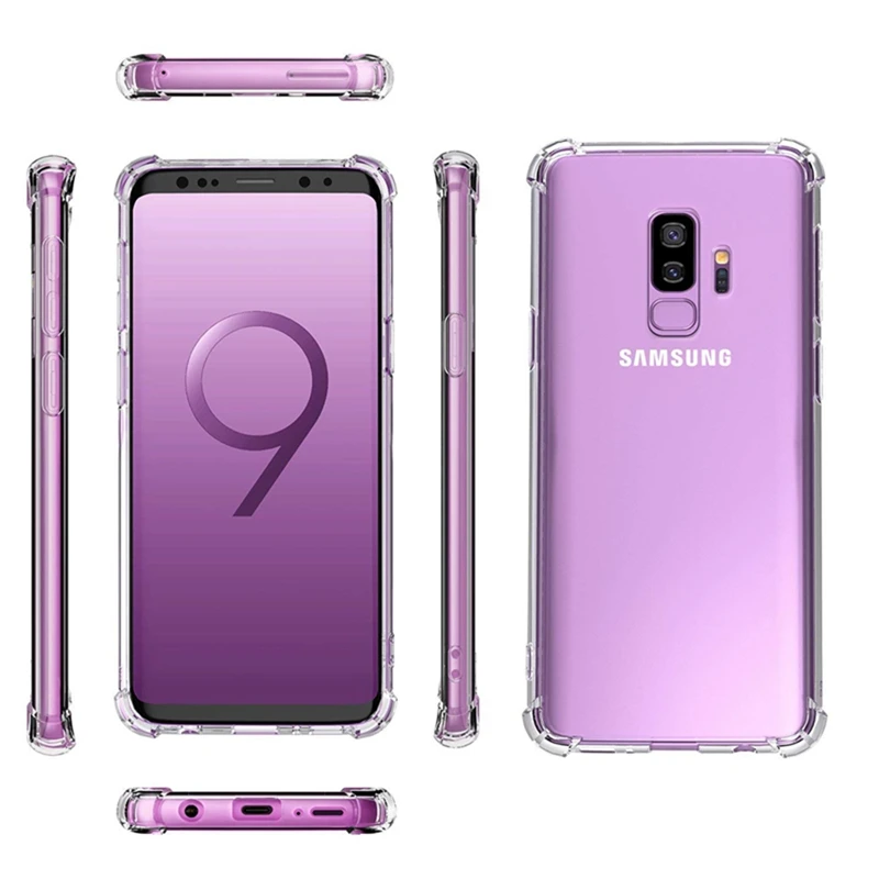 Чехол для samsung Galaxy S9 S8 Plus Note 8 тонкий прозрачный мягкий чехол телефона из ТПУ с