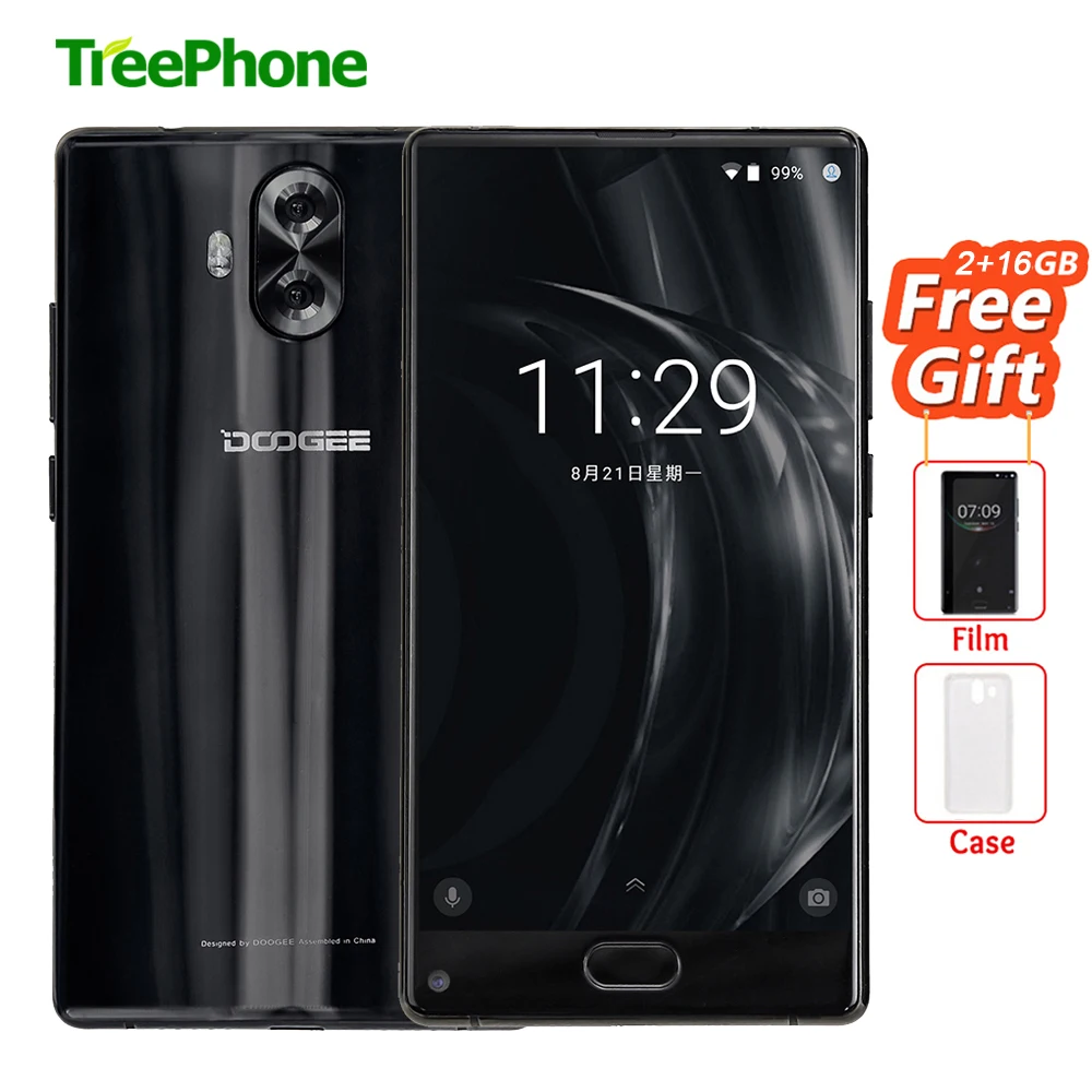 Оригинал DOOGEE смешивания Lite смартфон 5 2 'ɿull экран + 16 ГБ отпечатков пальцев