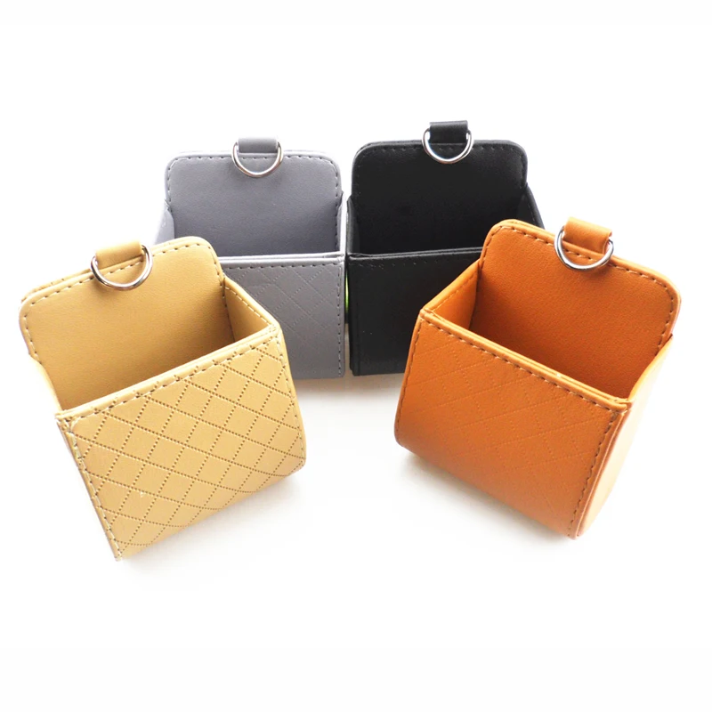 Автомобильный Органайзер из искусственной кожи коробка для хранения аксессуары