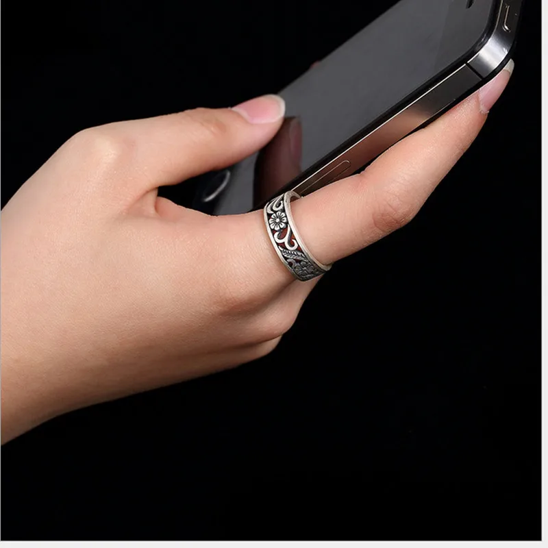 Uglyless Real 990 изящное серебряное ювелирное изделие ручной работы с гравировкой