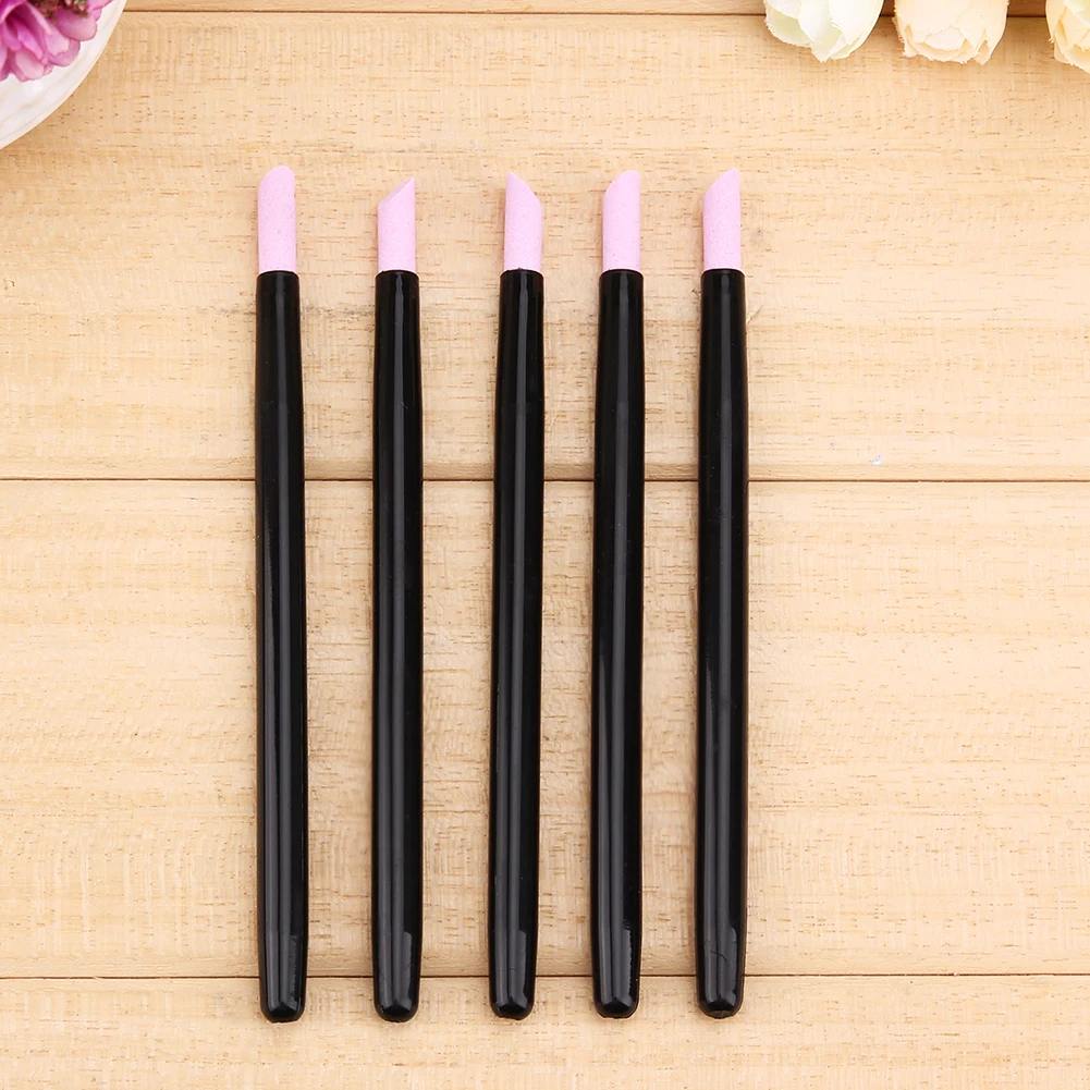 5 шт./компл. инструмент для удаления кутикулы буферная каменная пилка ногтей