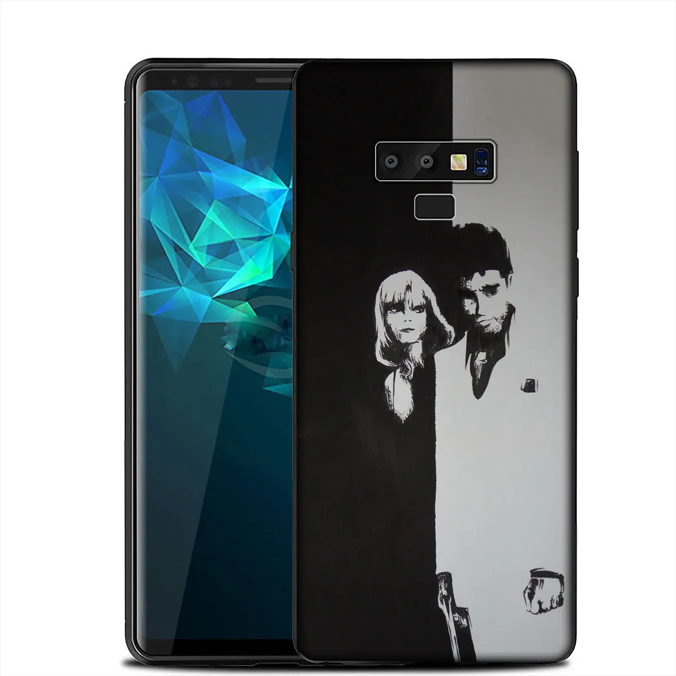 Scarface Тони Монтана роскошный высокий протектор на конце чехол для Samsung Galaxy A6 A9 A8 A7