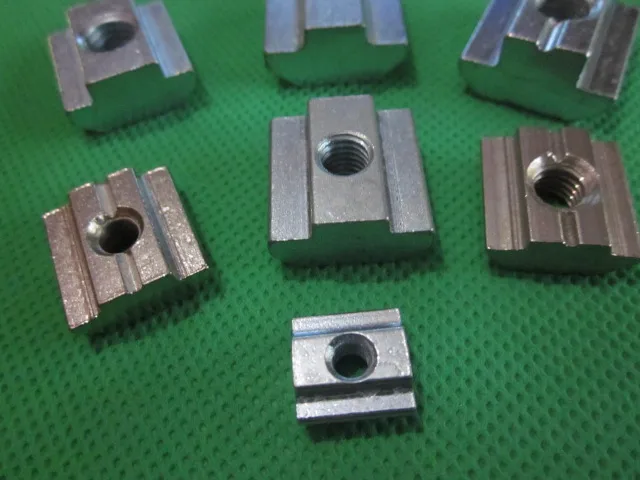 

10PcsT Sliding Nut Block Square Nuts M3 M4 M5 M6 For 4040 Aluminum Profile Slot Zinc Coated Plate Aluminum For EU Standard